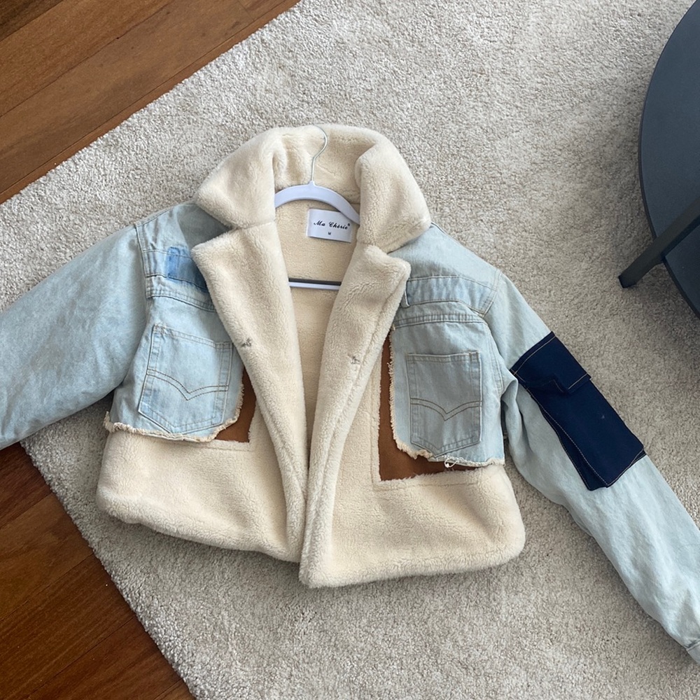Patchwork Fur Jean Jacket